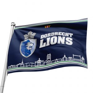 Dordrecht Lions Vlag Skyline 70x50 cm