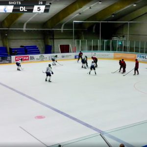 Dordrecht Lions U17 in actie tegen Red Eagles ’s-Hertogenbosch tijdens de uitwedstrijd in Den Bosch, 11 oktober 2025.