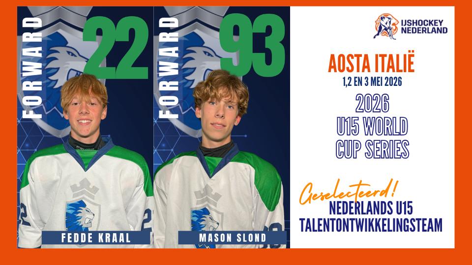 Fedde Kraal en Mason Slond geselecteerd voor Nederlands U15 team voor World Cup Series in Aosta